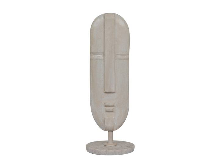 Skulptur, Beige, Metall, Stein, 13x37x13 cm, Kunsthandwerk, stehend, zum Stellen, Dekoration, Dekofiguren & Skulpturen, Skulpturen
