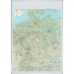 FRANKEN Deutschland Straßenkarte, magnethaftend