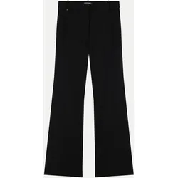 Slim-Foot Bootcut Hose Schwarz 42