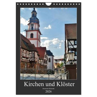 Kirchen und Klöster deutsche Kleinode (Wandkalender 2026 DIN A4 hoch), CALVENDO Monatskalender