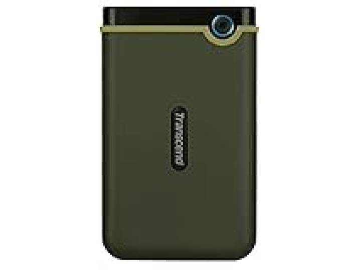 Transcend 2To Disque Dur Portable Robuste StoreJet 25M3, Bouton Sauvegarde