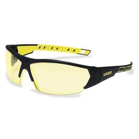 Uvex Safety goggles i-Works yellow lens, supravision excellence (non-scratch and anti-fog) coating (UV9194365RT)