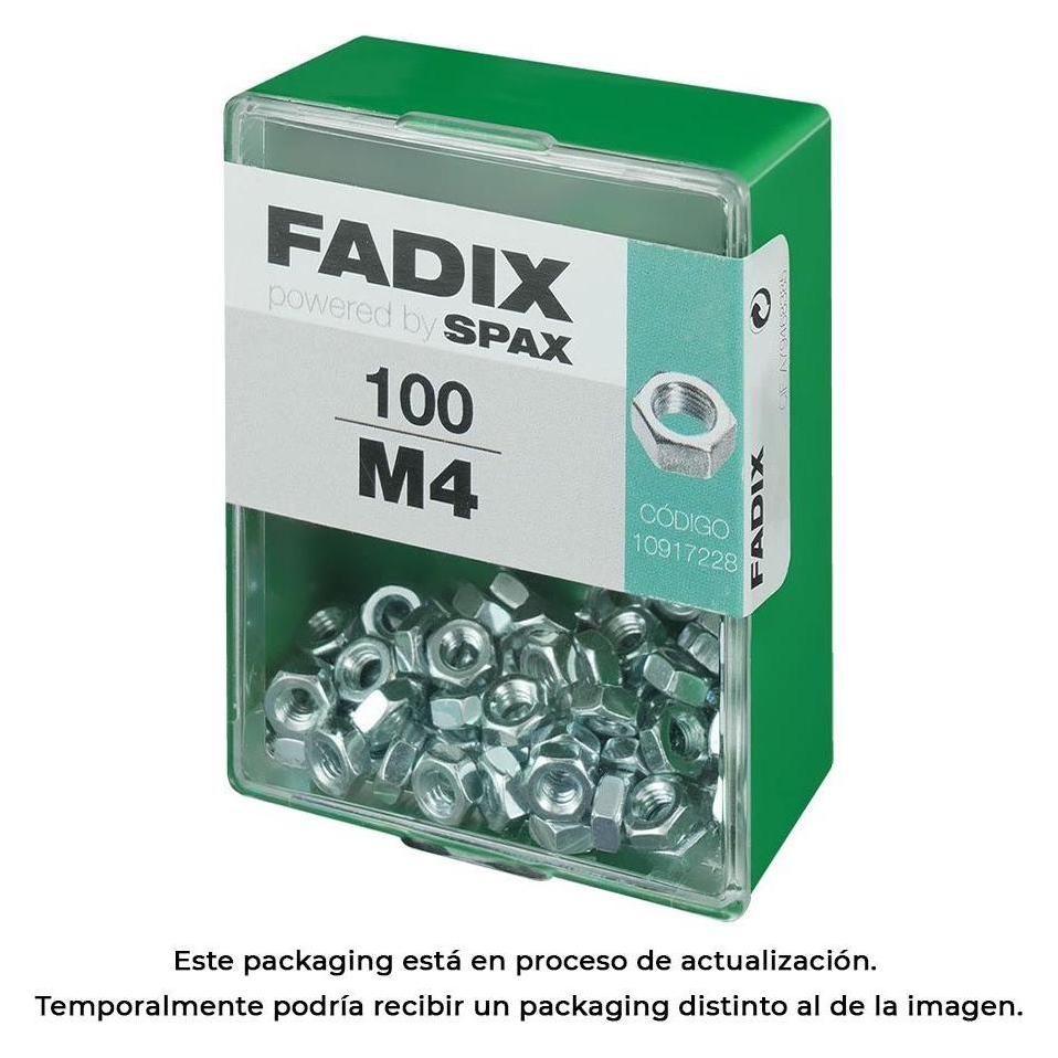 Fadix Box m 100 Einheit. Zinkmutter m 4 (M4) (49383604)