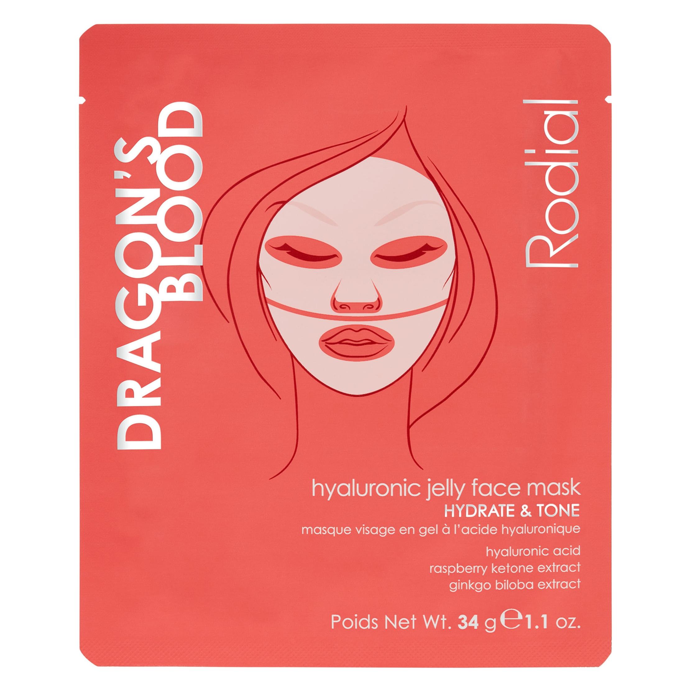 Rodial Dragon's Blood Hyaluronic Jelly Face Mask x4 pack (136 g) (61308222)