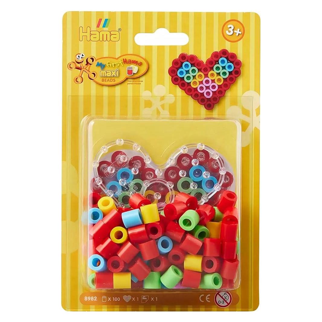 Hama Bügelperlen-Set Maxi - Herz, 100-tlg. (8982)