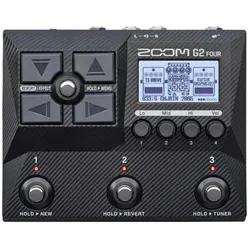 Zoom G2 Four Multi-Effekt-Gerät + Bonus In-Ear Kopfhörer, Effektgerät, Schwarz