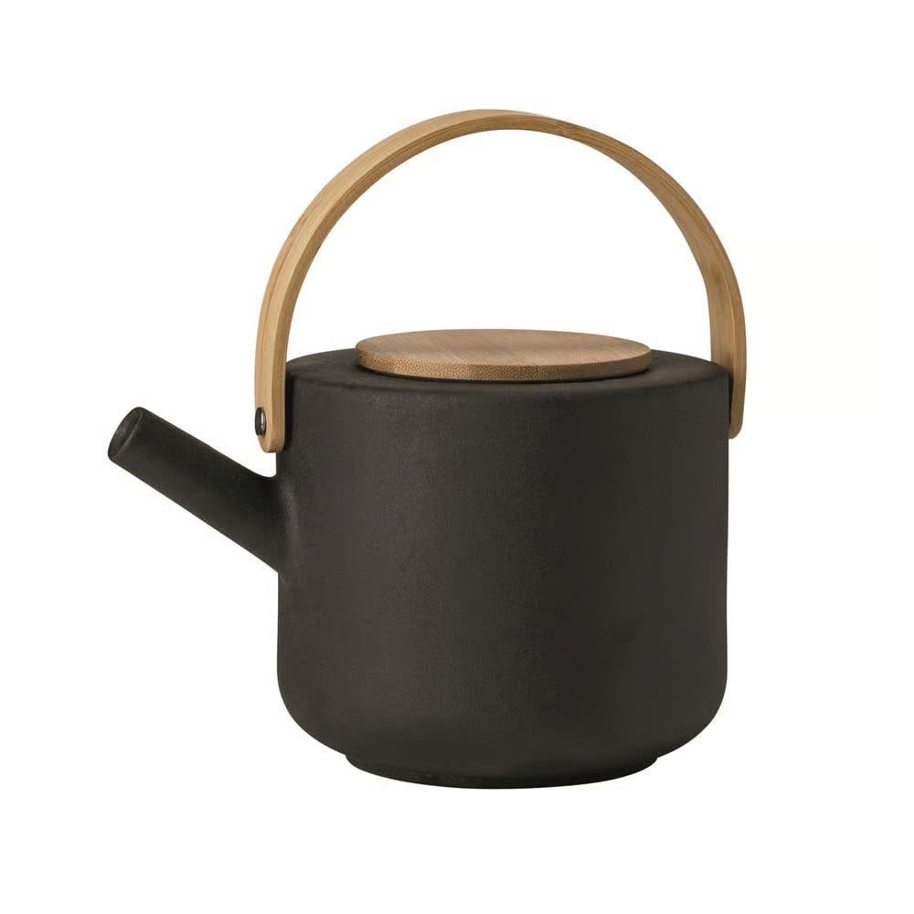 Stelton Theo theepot - Zwart - Keramiek