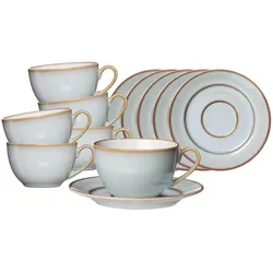 Ritzenhoff & Breker, Tasse, Portofino Kaffeetassen mit Untertassen (220 ml, 6x)