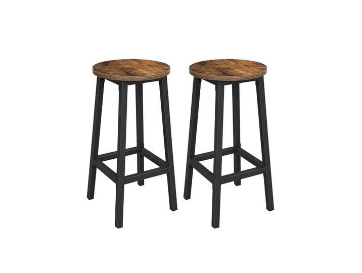 Hansiro Barhocker 2Er-Set, Braun, 32x65x32 cm, Esszimmer, Barmöbel, Barhocker
