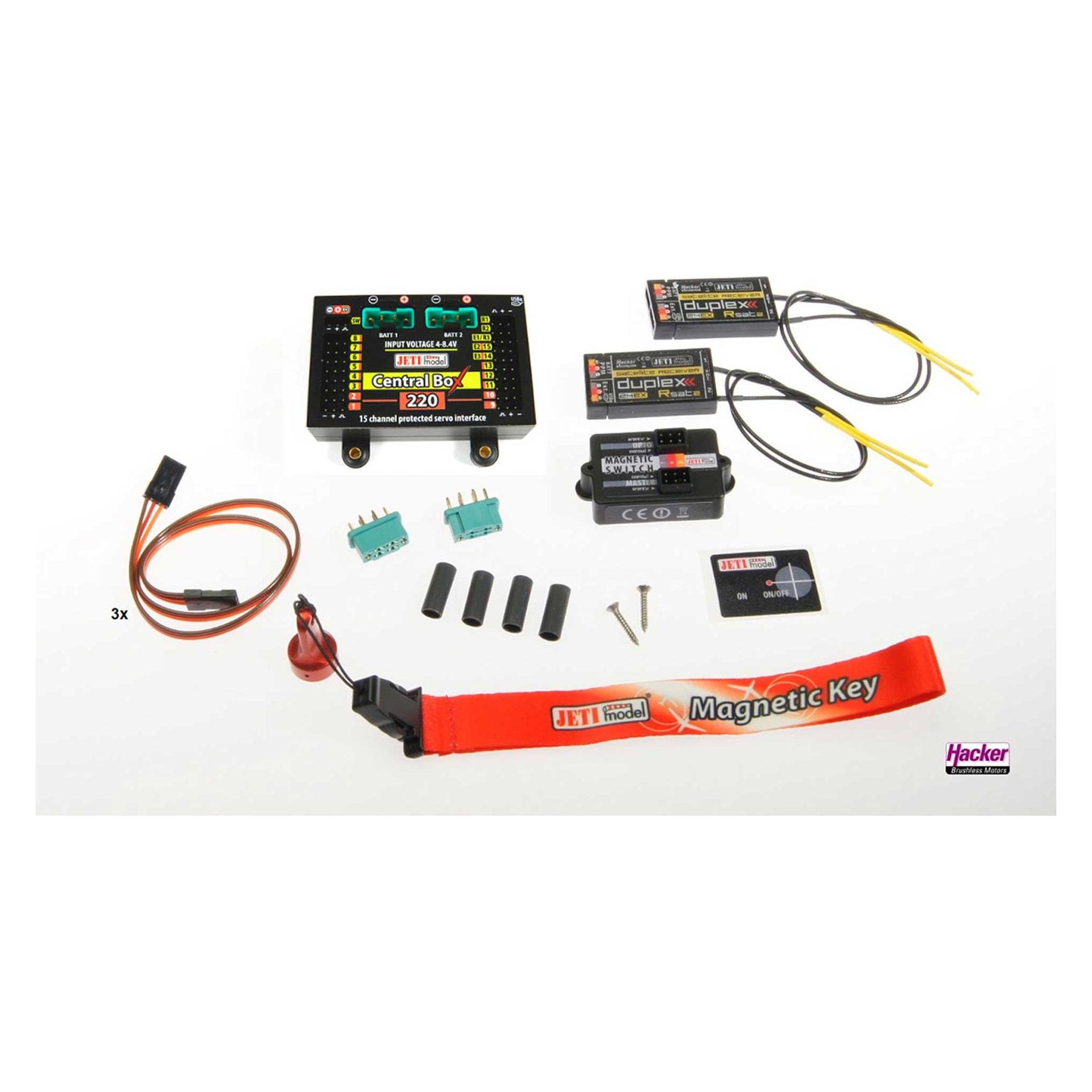 Jeti DUPLEX 2.4EX Central Box 220 + 2x Rsat2 (80001679)