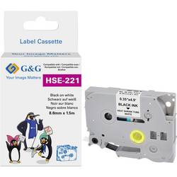 G&G HSe-221 Schriftfarbe: Schwarz/Weiß 8.8 mm 1.5 m