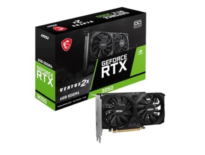 MSI Geforce RTX 3050 VENTUS 2X 6G OC NVIDIA 6 Go GDDR6