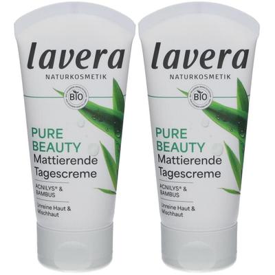 Lavera Pure Beauty mattierende Tagescreme DE 2x 2x50 ml
