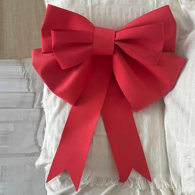 Youfap Market Big DIY Giant Bow, Christmas Tree Decorations, Front Door Display, Birthday Party Wedding Home Decor Unfinished Kit red l