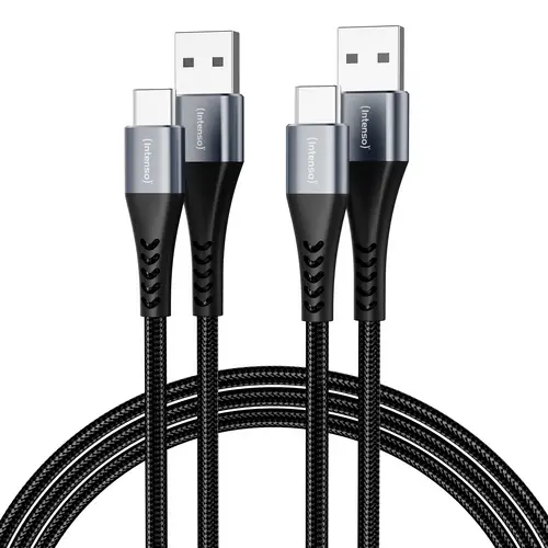Intenso USB-Kabel USB-A Stecker, USB-C 1m Schwarz 7900720