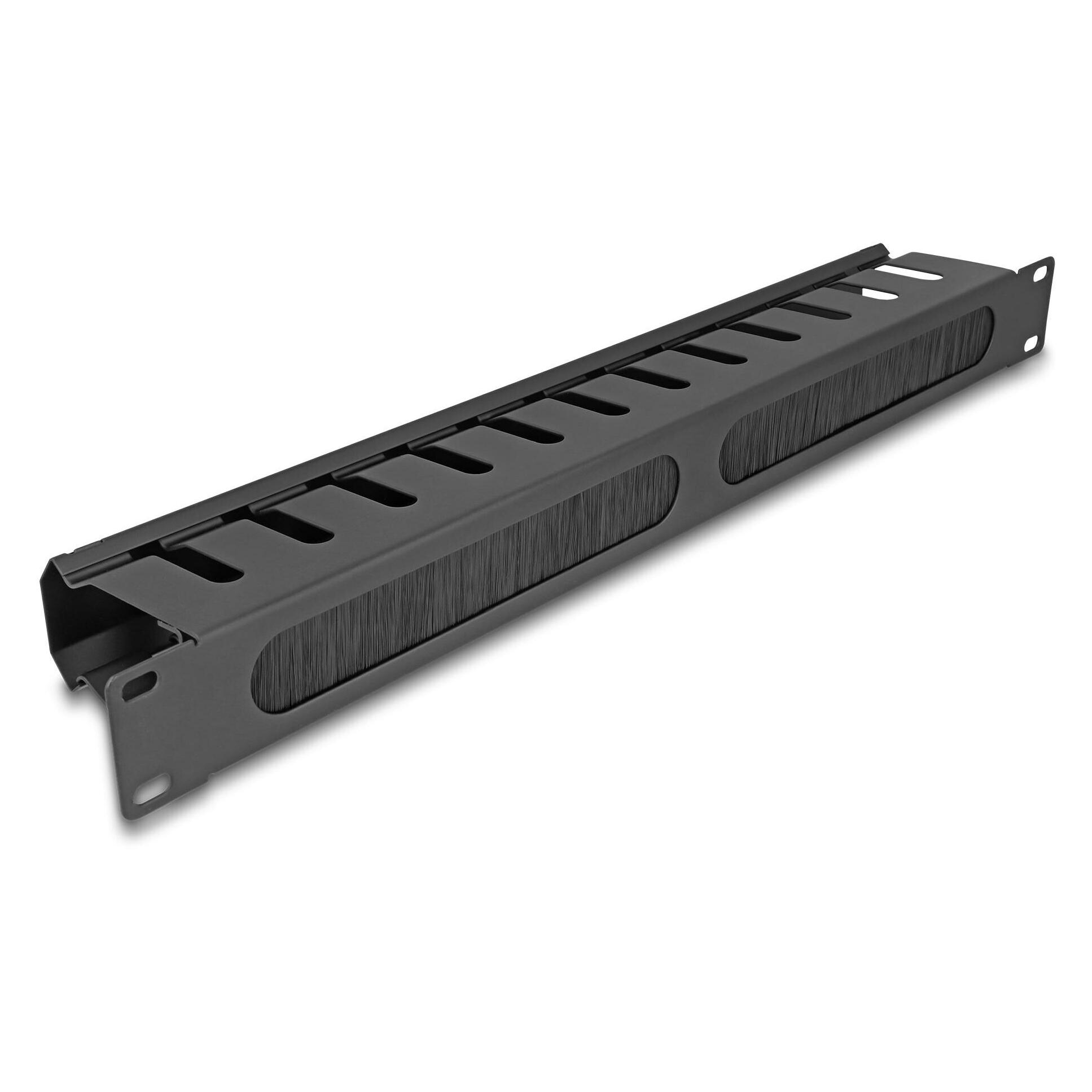 Delock 19" Kabelmanagement Rangierpanel mit Bürste und 2 Öff (67069)
