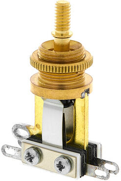 Switchcraft Short Toggle Switch Brass Gold