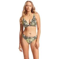 SEAFOLLY Damen Bikinihose Take Flight Retro Pant, Größe 38 in Gelb Gelb
