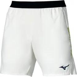 Mizuno Stragazer 7" Amplify Tennisshorts Herren 74 - white/yellow M