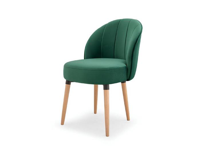 Xlmoebel Esszimmerstuhl Eleganter grüner Polsterstuhl mit modernem Design für Komfort (1 St), Hergestellt in Europa