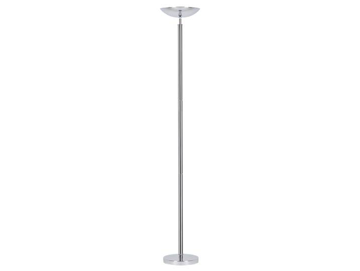 Unilux Lampadaire Dely - Led intégrée - 23W - Tête orientable - Variateur d'intensité - Gris chromé