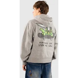 A.LAB Nothing Can Stop Me Boxy Sweatjacke grey Gr. M