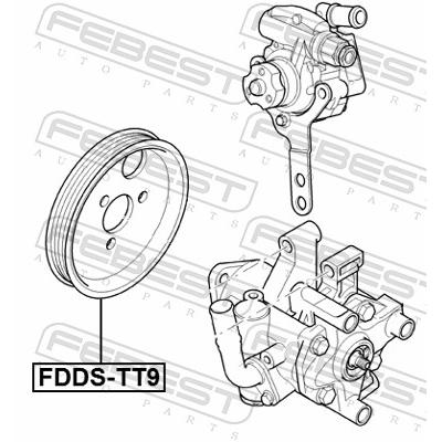 FEBEST Riemenscheibe, Servopumpe FDDS-TT9 für Ford