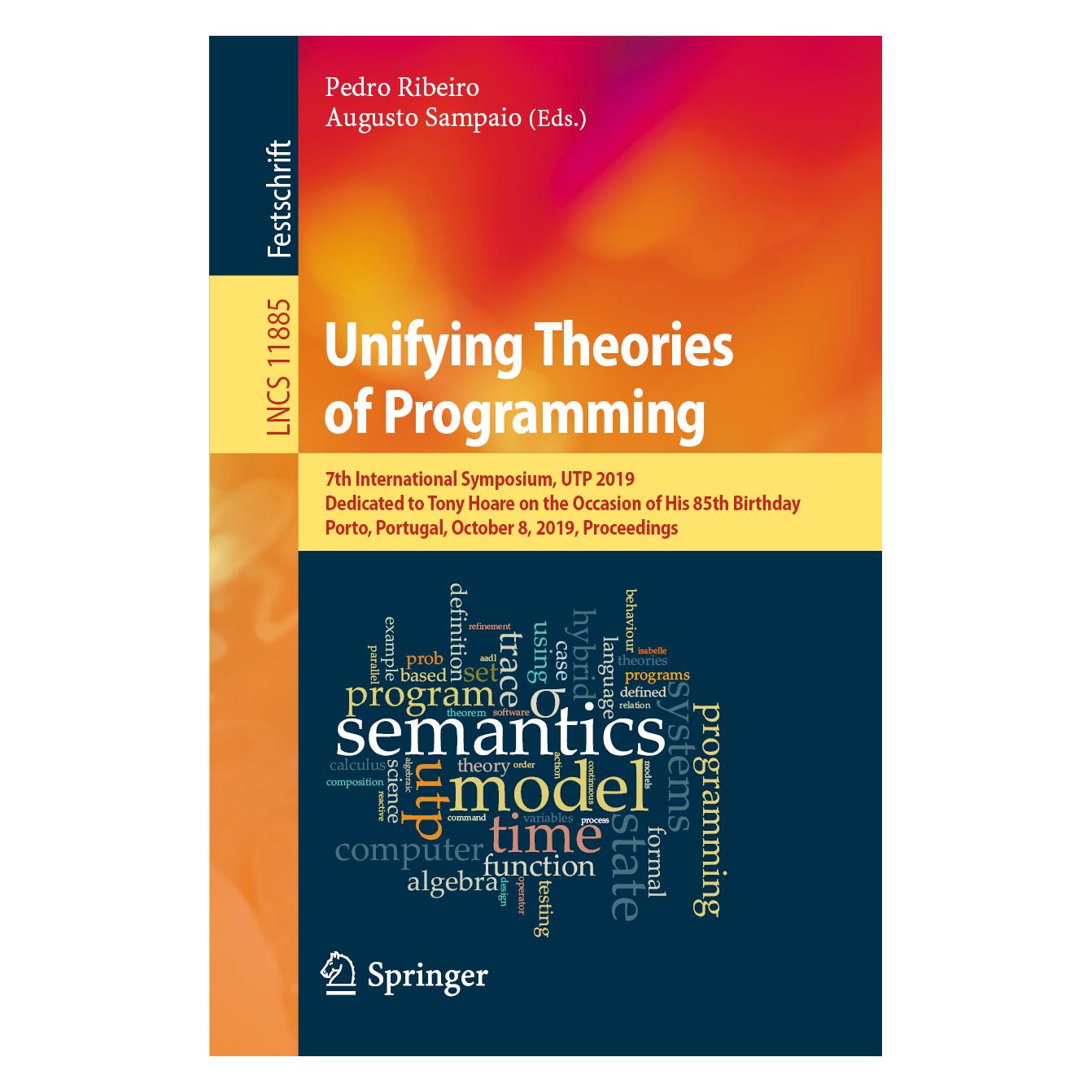 Springer Unifying Theories of Programming (Englisch, Softcover, Augusto Sampaio, Pedro Ribeiro) (56097460)