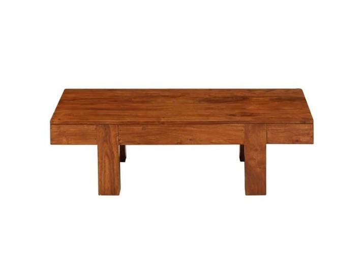 {January Sale}Table basse - Table à café industrielle Table de salon - Bois d'acacia solide avec finition miel 100x50x30cm 8_503273