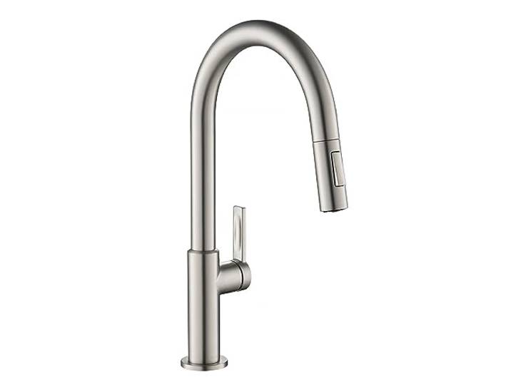 Kraus KPF-2820SFS Oletto Einhandgriff ausziehbare Küchenarmatur 43,2 cm Spotfrei Edelstahl