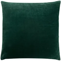 Traumschlaf Dekokissenhülle Samt Uni 40x40 cm | grün - grün
