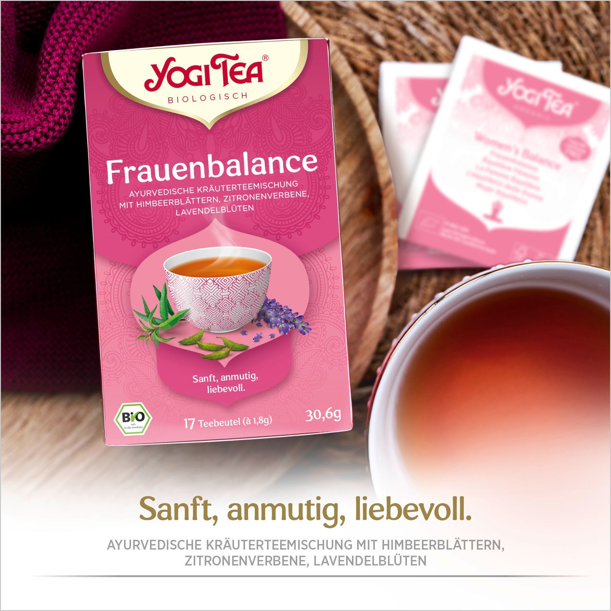 Taoasis Yogi Tea® Frauenbalance, Bio Kräutertee Filterbeutel 17x1,8 g 17x1,8 g Filterbeutel