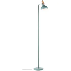 Paulmann Stehleuchte NEORDIC JUNA, 1-flammig, Softgrün / Kupfer / Holz PAUL-79654
