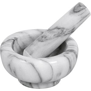 Küchenprofi Mörser 1002430808, mit Stößel, 9 cm Durchmesser, weiß, Marmor