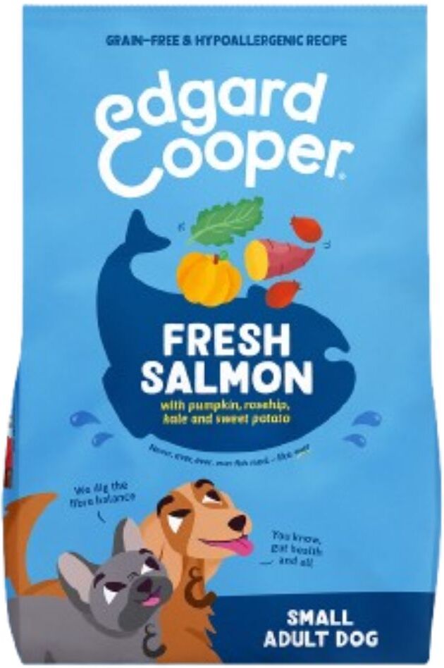 SACCO 3 Kg CROCCHETTA PICCOLA S Edgard & Cooper Salmone Norvegese per Cani Adulti