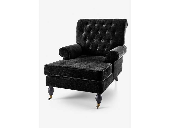 bonprix Sessel mit Fußteil, 97x85x124 cm, Sessel mit Fußteil, schwarz