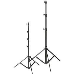 Kaiser Fototechnik Kaiser AutoFold S Leuchtenstativ (230 cm, 2.50 kg), Lampenstativ, Schwarz