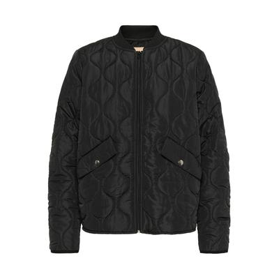 Wintermantel CULTURE "Jacke CUSMIKKA", Damen, Gr. S, schwarz, Obermaterial: 100% Polyester PES., Mäntel Wintermantel