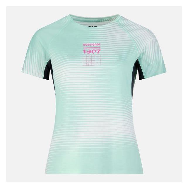 Rossignol Koszulka biegowa damska Sapa Ultra Tee - white line fogg rozmiar: l (XS) (727605)