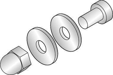 C+P Schrankverbindungs-Set für Evolo Plus Spinde, Metall, silber