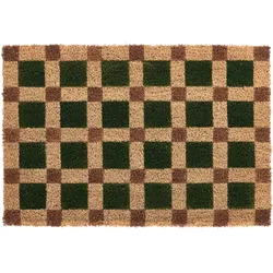 FUSSMATTE Beige/Grün 60/90 cm Kokosfasern Villasis