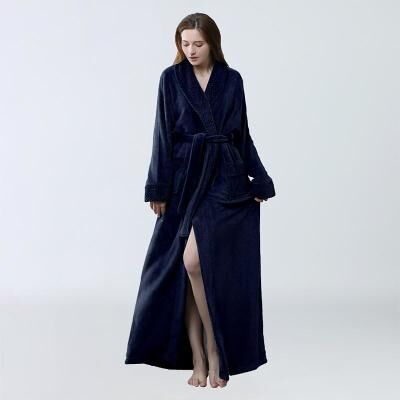 LightInthebox Women Fleece Shawl Collar Bathrobe,Plushed Bathrobe Long Robe Fleece - Plush Long Robefor wedding