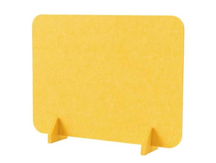 AVkgwrtb Niesschutz-Schreibtischteiler aus Holzfaser Mehrfarbige Büroarbeitsplätze in verschiedenen Größen, Theken, Geschäfte(Giallo,50x60cm)
