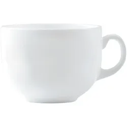 Luminarc 6 x Jumbo-Tasse 0,50 Liter Form Restaurant uni weiß Durchm. 12 cm, Höhe 9,1 cm