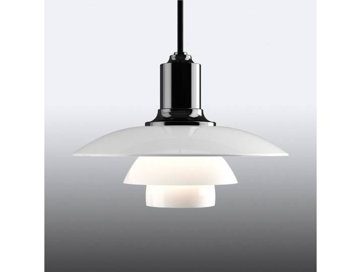 PH 2/1 Pendelleuchte Schwarz Metallisiert - Louis Poulsen - Wohnzimmer - Design - Glas - Einflammig