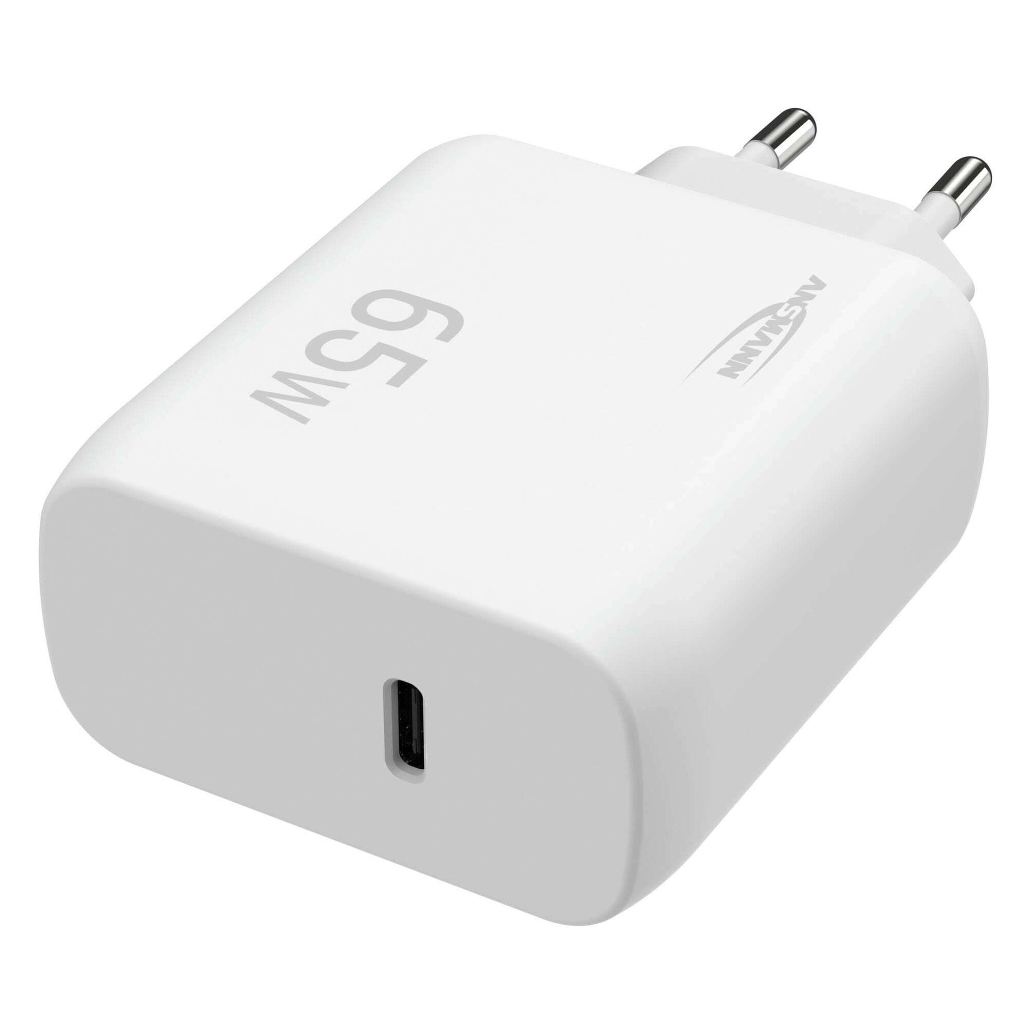 Ansmann Home Charger HC165PD USB Ladegerät 65 W 1x USB-C PPS, USB PD, Quick Cha (65 W, 1 Port) (1001-0191)