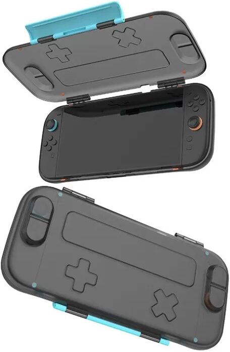 INF Étui de protection à boutons croisés compatible avec Nintendo Switch 2 - Transparent, antichoc