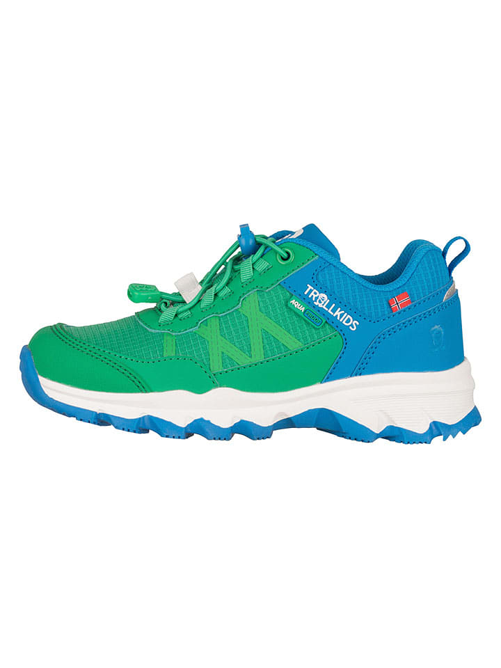 Trollkids Wanderschuhe "Trolltunga Hiker Low XT" in Grün - 33