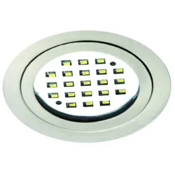 Rutec LED55019WW-V2 LARA RUND Eisengebürstet 2W 21 LED