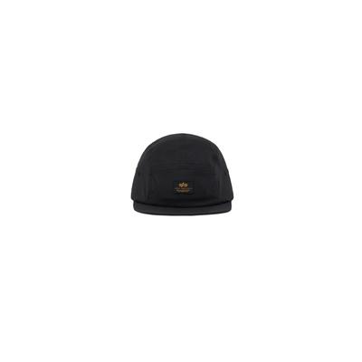 Trucker Cap ALPHA INDUSTRIES "Fitted Soft Cap", Herren, Gr. onesize, schwarz, Kunstfaser, Caps